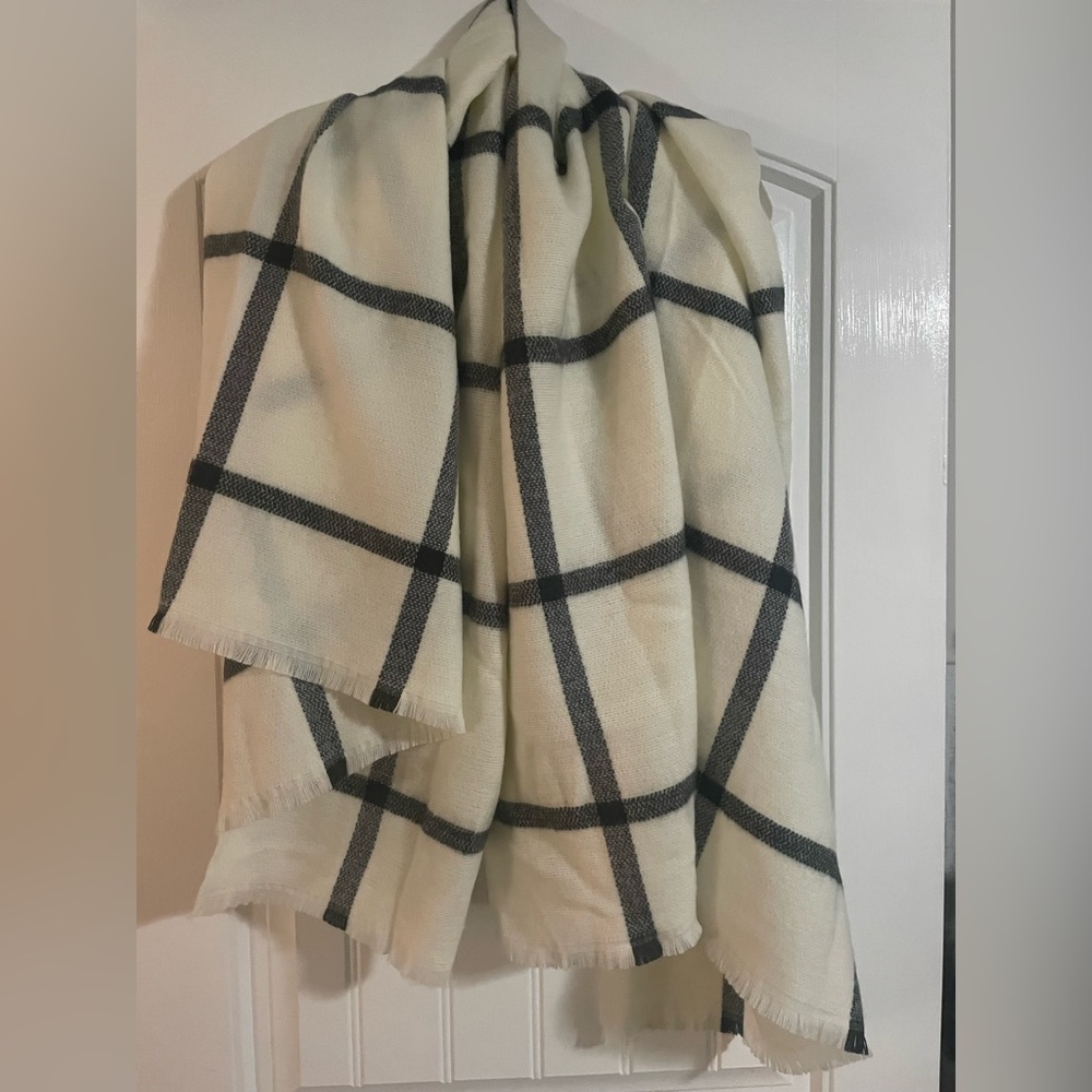 J. Crew Womens Wrap blanket scarf plaid J Crew